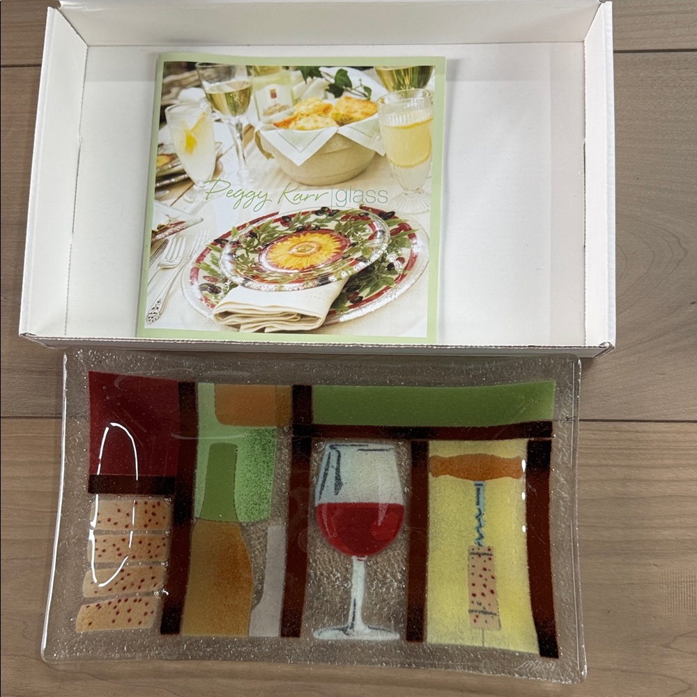 Colorful Glass Serving Platter - Picture 2 of 7